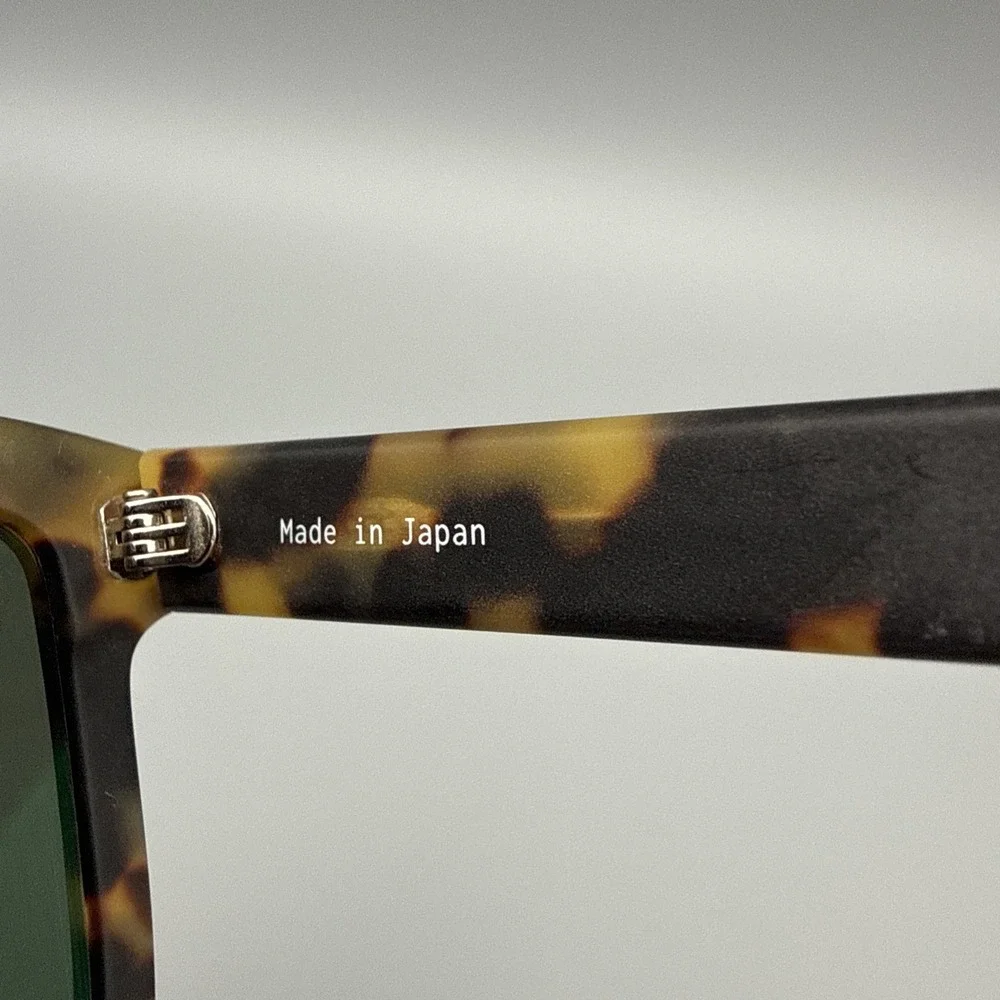 WESTWARD LEANING AUTHENTIC BIG TV 02- THICK TORTOISE SUNGLASSES:GREEN LENSE-RARE
